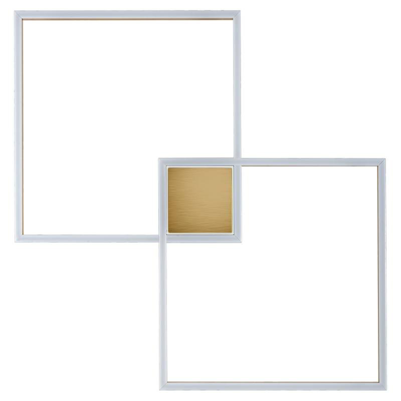 Потолочный светильник Squares Geometrical Shape Ceiling Light Золотой Белый в Ульяновске | Loft Concept 