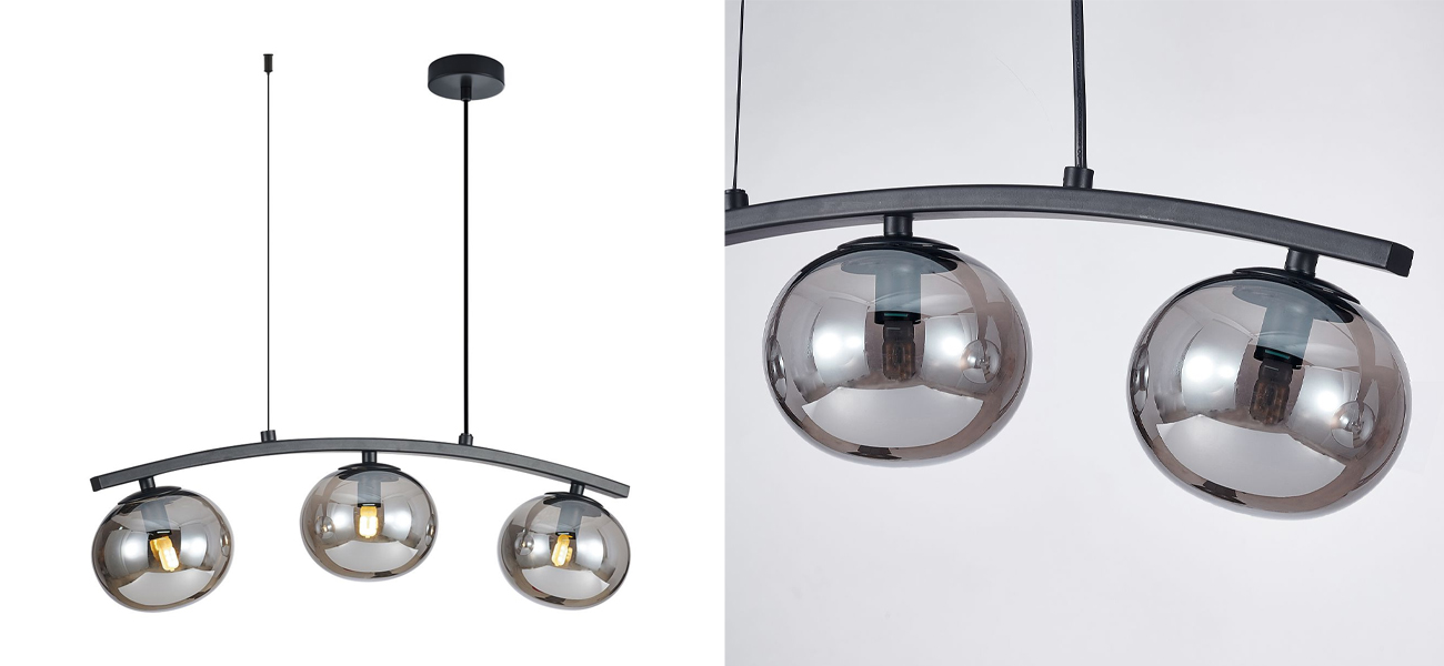 Люстра B.LUX  Матовый черный каркас 54 см - фото