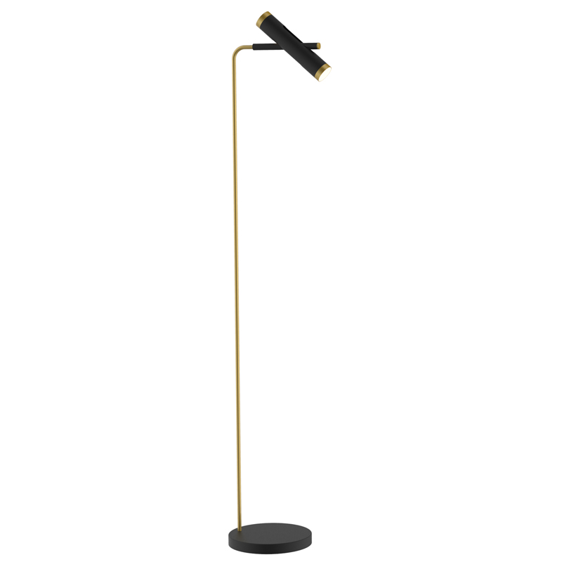 Торшер Rainer Floor Lamp black Черный Золотой в Ульяновске | Loft Concept 