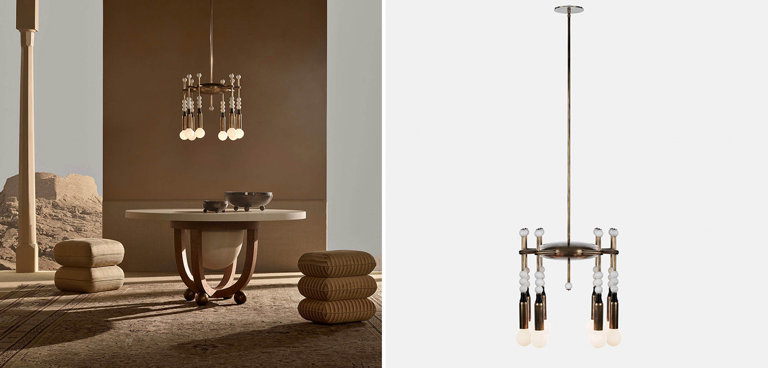 Люстра TALISMAN 8 патронов по дизайну студии Apparatus - фото