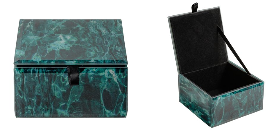Шкатулка Turquoise Smoke Cube Шкатулка Turquoise Smoke Cube - Loft-Concept в Ульяновске
