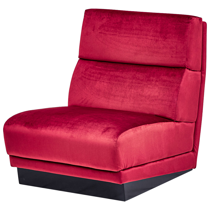 Кресло Berkeley Chair Crimson Малиновый (Crimson) Черный в Ульяновске | Loft Concept 