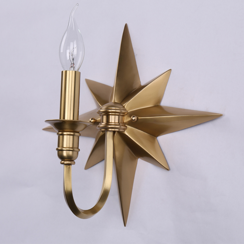 Бра Base Star Wall lamp Single Латунь в Ульяновске | Loft Concept 