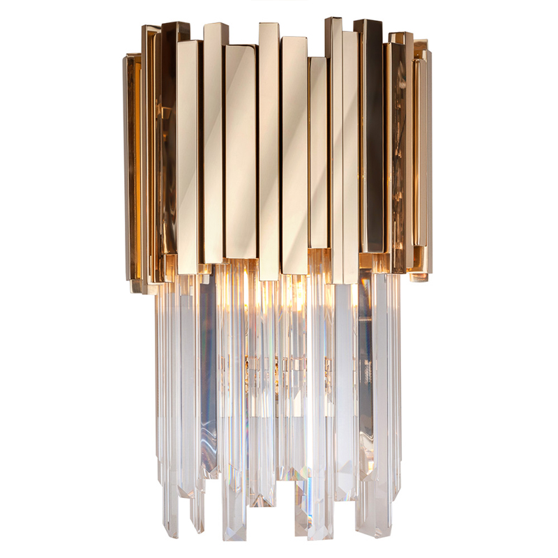 Бра Luxxu Modern Cascade Wall Lamp Gold 40 Золотой Прозрачное Стекло в Ульяновске | Loft Concept 