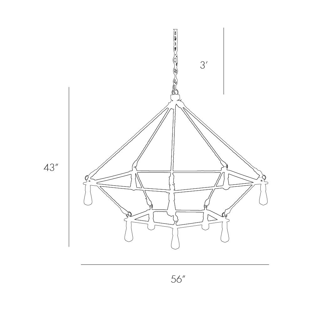 Люстра Arteriors MCINTYRE TWO TIERED CHANDELIER в Ульяновске