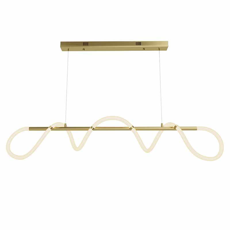 Люстра Luke Lampco Tracer Chandelier Gold Line Белый Золотой в Ульяновске | Loft Concept 