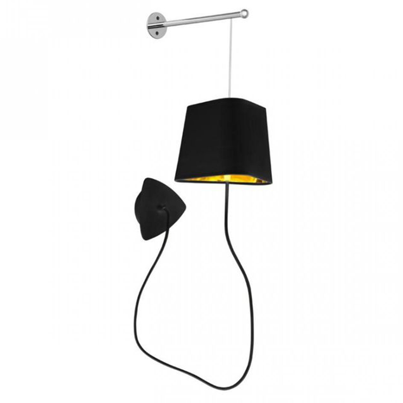 Бра Designheure Lighting Black Wall Lamp Золотой Черный в Ульяновске | Loft Concept 