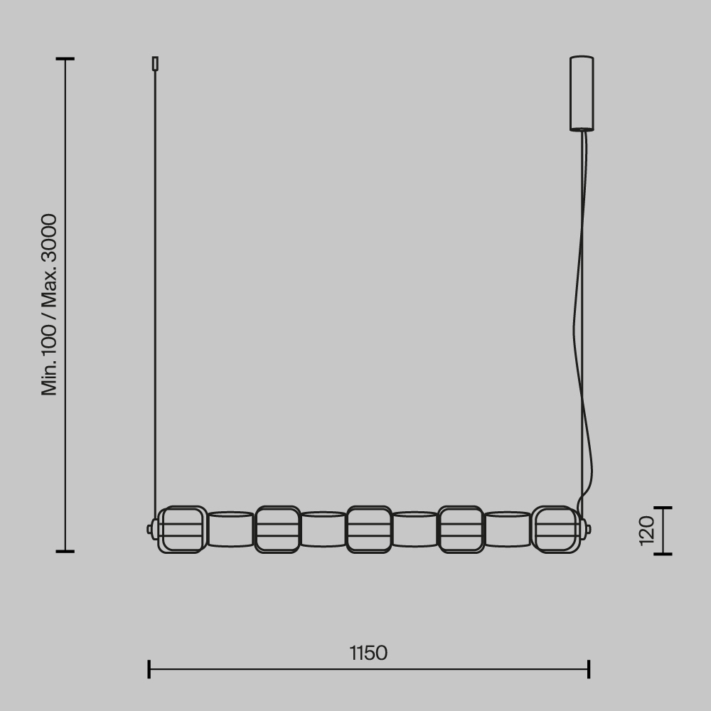 Подвесной светильник Ritmo 3000К 22Вт в Ульяновске