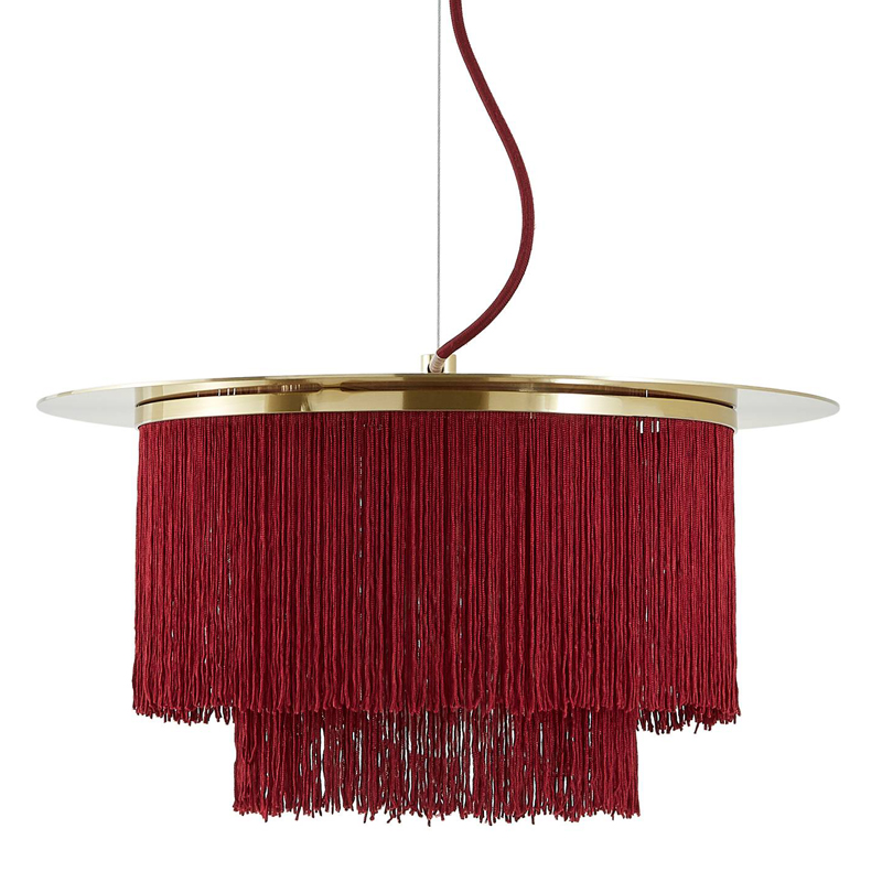 Люстра Houtique Chandelier Burgundy Бургундский красный Латунь в Ульяновске | Loft Concept 