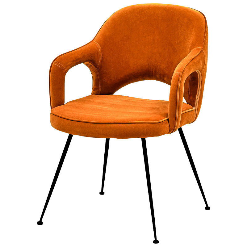 Стул Taube Stool Orange Оранжевый Черный в Ульяновске | Loft Concept 