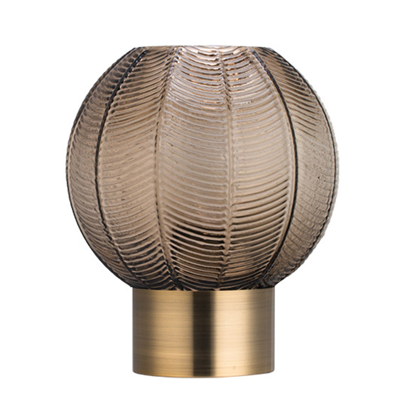 Ваза Vase Golden Throat Ball Gray Серый Глянцевое золото в Ульяновске | Loft Concept 