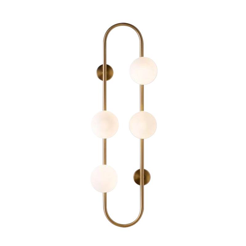 Бра HOOP WALL Lamp Gold 4 Золотой Белый в Ульяновске | Loft Concept 