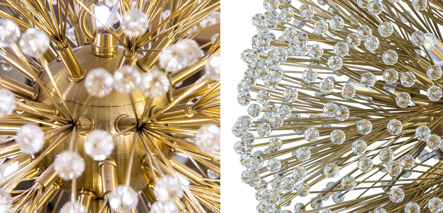 Люстра Dickinson Gold Chandelier - фото №1