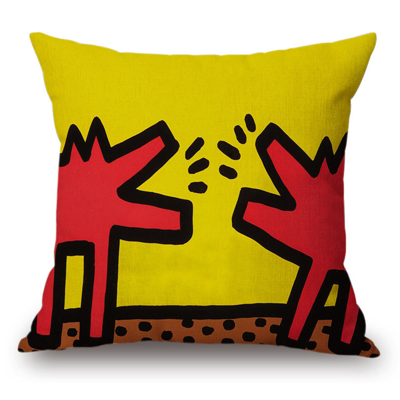 Подушка Keith Haring 1 Мульти в Ульяновске | Loft Concept 