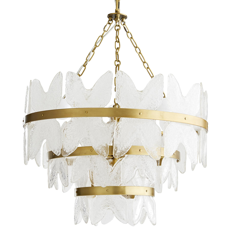 Люстра Arteriors MILLIE CHANDELIER Золотой Прозрачный в Ульяновске | Loft Concept 