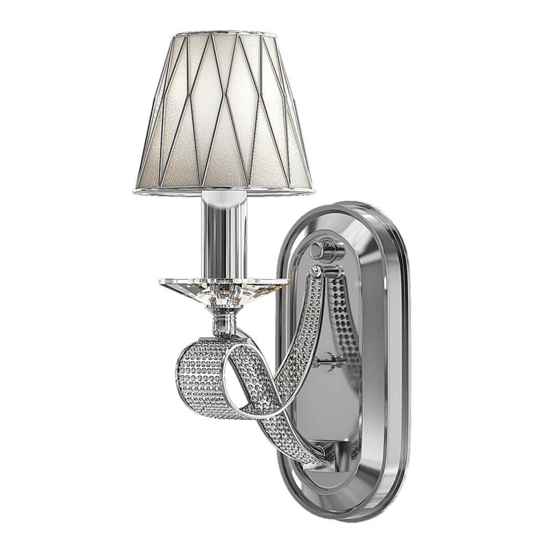 Бра Franseza Sconce chrome Хром Белый в Ульяновске | Loft Concept 