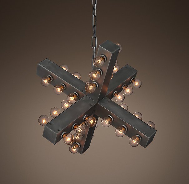 Люстра Nero Chandelier 56 Черный в Ульяновске | Loft Concept 