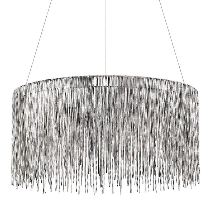 Люстра Atlantis Chain Chandelier Round Chrome Хром в Ульяновске | Loft Concept 