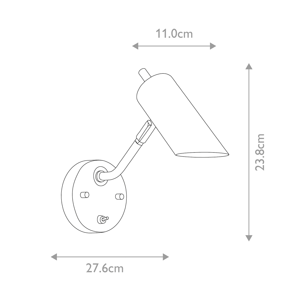 Бра с цилиндрическим плафоном и круглым основанием с выключателем Elstead Lighting в Ульяновске