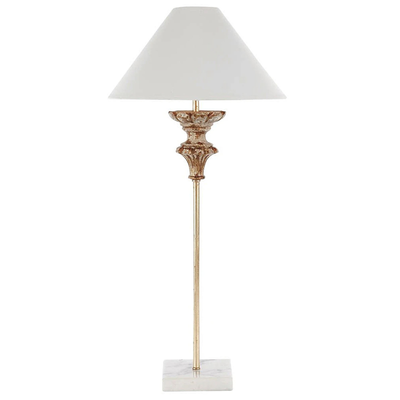 Настольная лампа Gilbert Provence Table lamp Белый Коричневый винтаж в Ульяновске | Loft Concept 