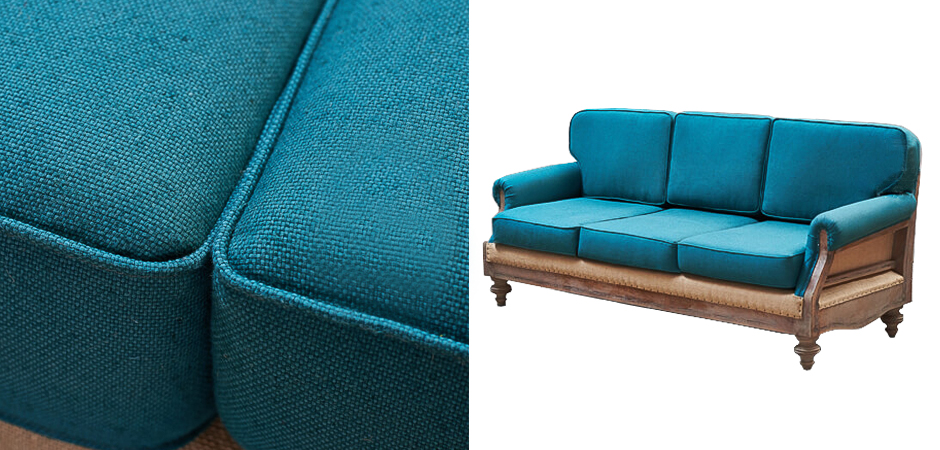 Диван Deconstructed Sofa turquoise Linen triple Диван Deconstructed Sofa turquoise Linen triple - Loft-Concept в Ульяновске