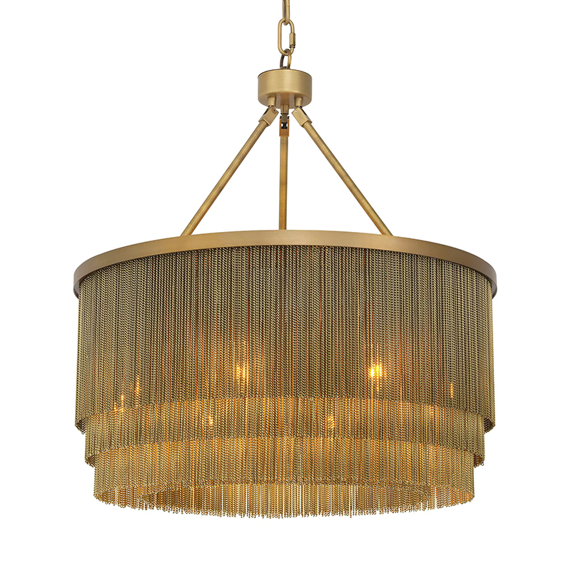 Люстра Eichholtz Chandelier Tissot S Brass Латунь в Ульяновске | Loft Concept 