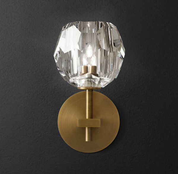 Бра RH Boule de Cristal Single Sconce Brass Латунь в Ульяновске | Loft Concept 