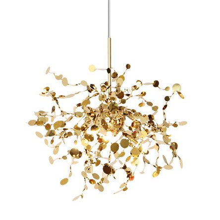 Люстра Terzani Argent Suspension Pendant lamp 40 Gold Глянцевое золото в Ульяновске | Loft Concept 