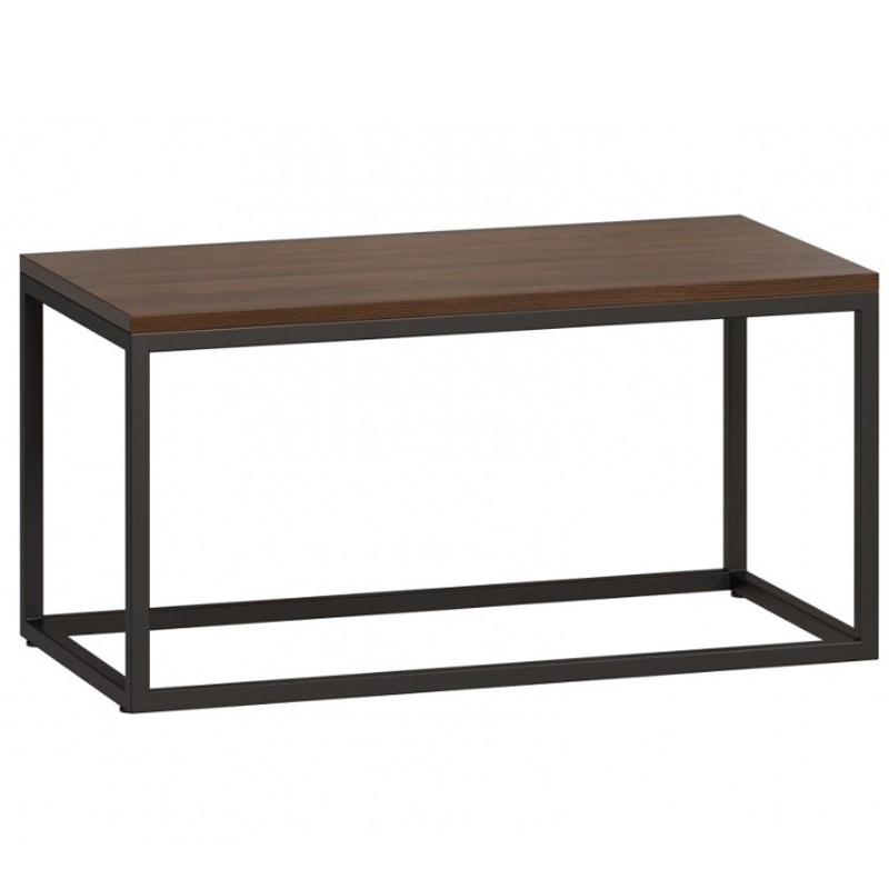 Кофейный стол Industrial Oak Philomel Coffee Table Коричневый Черный в Ульяновске | Loft Concept 