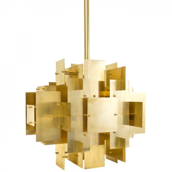 Люстра Jonathan Adler PUZZLE CHANDELIER Латунь в Ульяновске | Loft Concept 