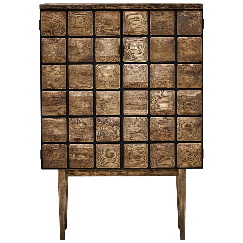 Комод из дуба с 2-мя дверцами Nakain chest of drawers Коричневый в Ульяновске | Loft Concept 