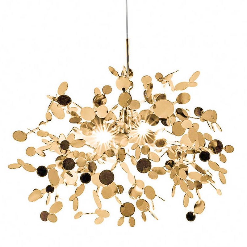 Люстра Terzani Argent Suspension Gold Pendant Lamp 85 Золотой в Ульяновске | Loft Concept 