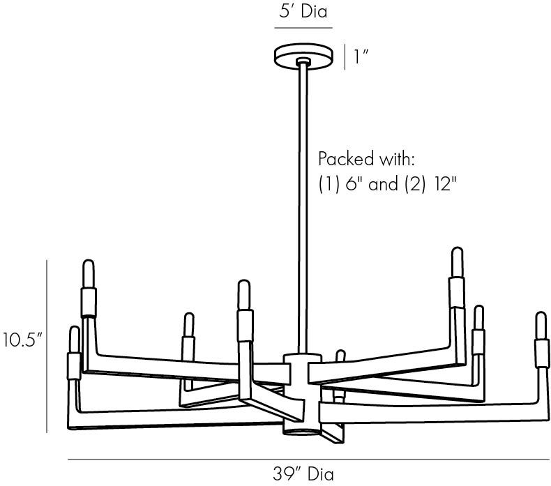 Люстра Arteriors GRIFF CHANDELIER в Ульяновске