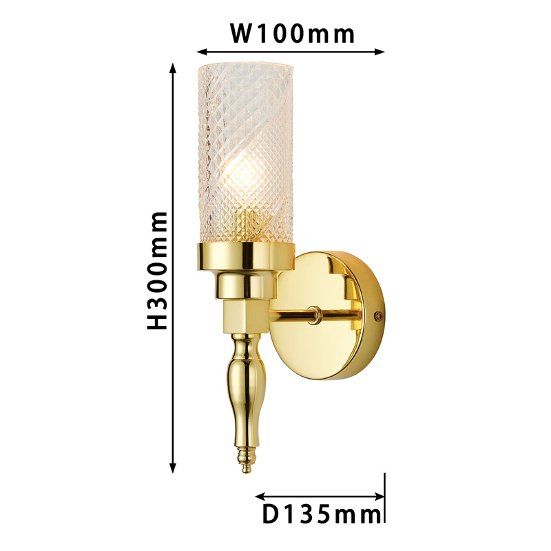 Бра золотого цвета Balusters в Ульяновске