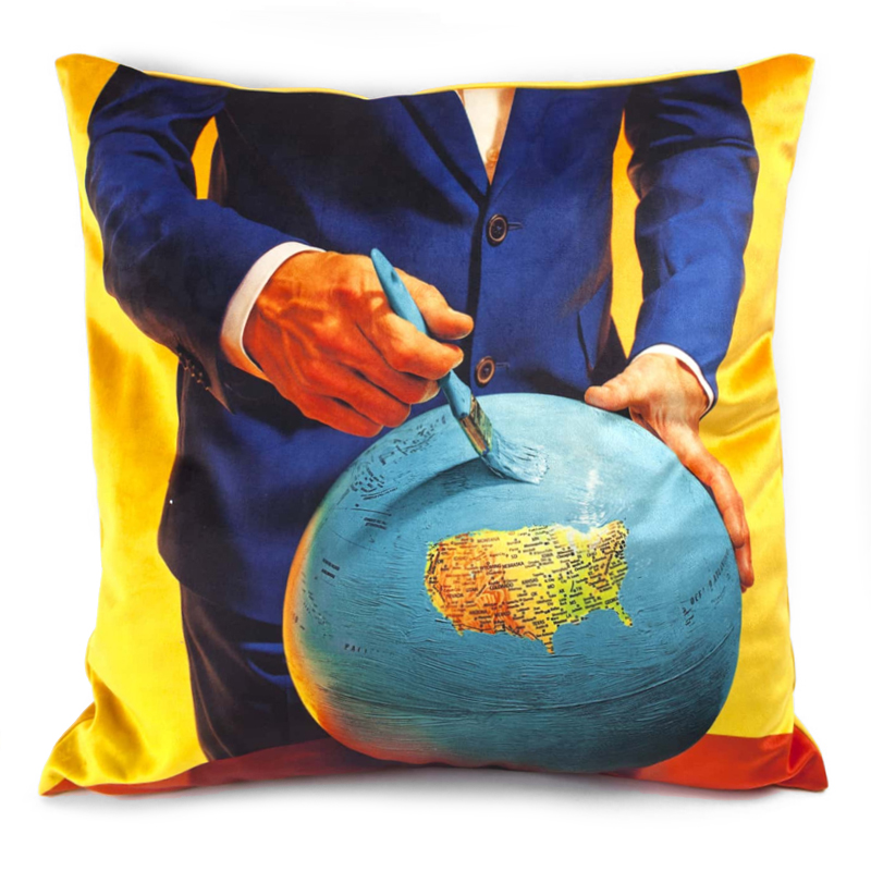 Подушка Seletti Cushion Globe Design Toiletpaper Мульти в Ульяновске | Loft Concept 