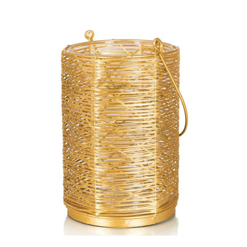 Подсвечник Gold Wicker Candlestick Золотой в Ульяновске | Loft Concept 