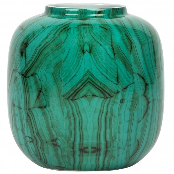 Ваза Malachite Vase Low Малахит в Ульяновске | Loft Concept 