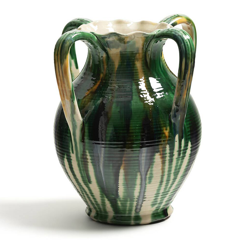 Ваза Faience Vase III Белый Зеленый Желтый Синий в Ульяновске | Loft Concept 