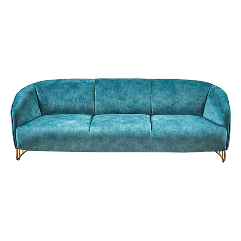 Диван Turquoise Ripples Sofa Бирюзовый Латунь в Ульяновске | Loft Concept 