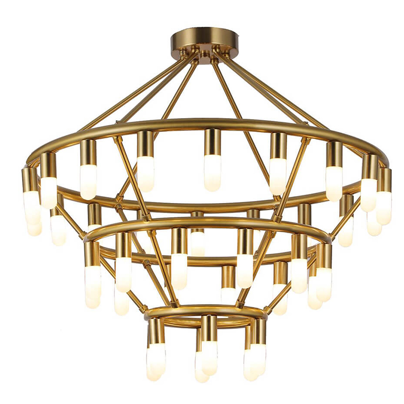 Люстра Maynor Candles Chandelier Латунь в Ульяновске | Loft Concept 