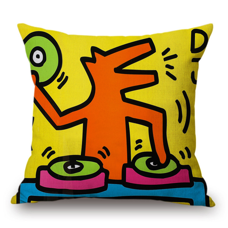 Подушка Keith Haring 3 Мульти в Ульяновске | Loft Concept 