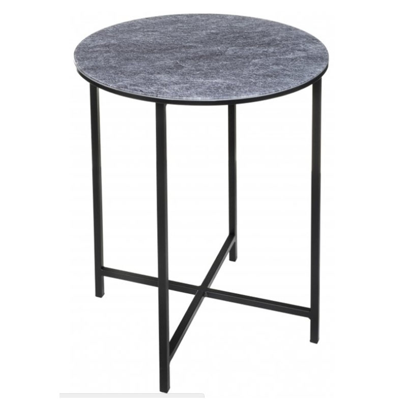 Приставной стол Zermatt Side Table round gray Серый (Gray) в Ульяновске | Loft Concept 