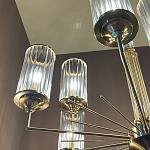 Люстра с 9-ю цилиндрическими стеклянными плафонами Jeanette варинант исполнения - 5 | Loft Concept в Ульяновске