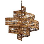 Люстра фактурная в виде спирали Enveloping Art варинант исполнения - 1 | Loft Concept в Ульяновске