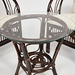 Комплект уличной мебели из ротанга Serenity Dark Brown варинант исполнения - 4 | Loft Concept в Ульяновске