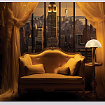 Настольная лампа c абажуром в форме купола из натурального камня  Heavenly Harmony варинант исполнения - 6 | Loft Concept в Ульяновске