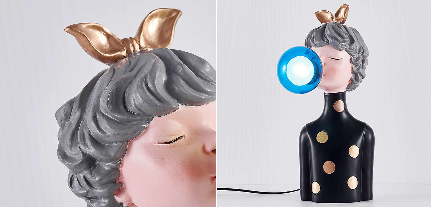 Настольная лампа Bubble Gum Table Lamp blue Настольная лампа Bubble Gum Table Lamp blue - Loft-Concept в Ульяновске