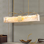 Люстра прямоугольная из фактурного стекла Chandelier Beam варинант исполнения - 6 | Loft Concept в Ульяновске