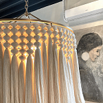 Люстра белая плетеная с кисточками Boho Tassel Chandelier варинант исполнения - 4 | Loft Concept в Ульяновске