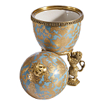 Шкатулка на величественных львах из фарфора с бронзовыми элементами Eden Garden варинант исполнения - 2 | Loft Concept в Ульяновске